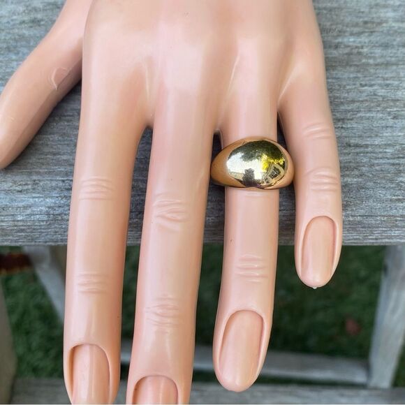 NWT New Urban Outfitters UO 3 Piece Gold Abstract Ring Set. Size 6 Y2K Retro Mod - Picture 4 of 8